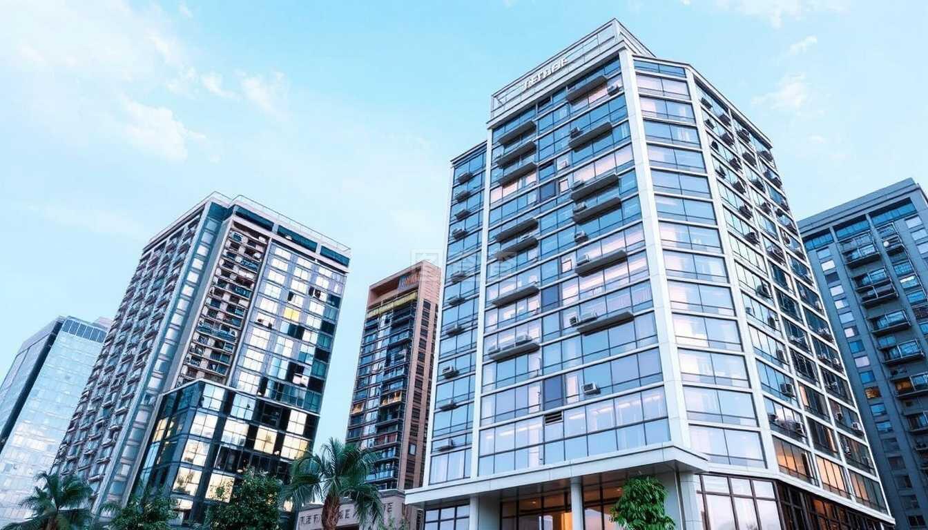 商業(yè)房地產(chǎn)經(jīng)紀人描述房地產(chǎn)辦公室3D插圖